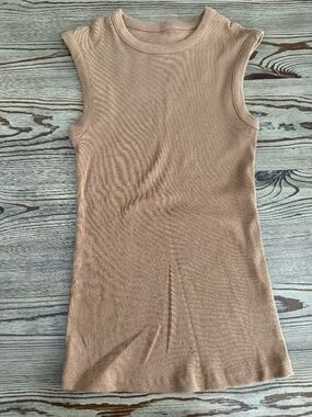 A New Day Crewneck Tank Top Khaki